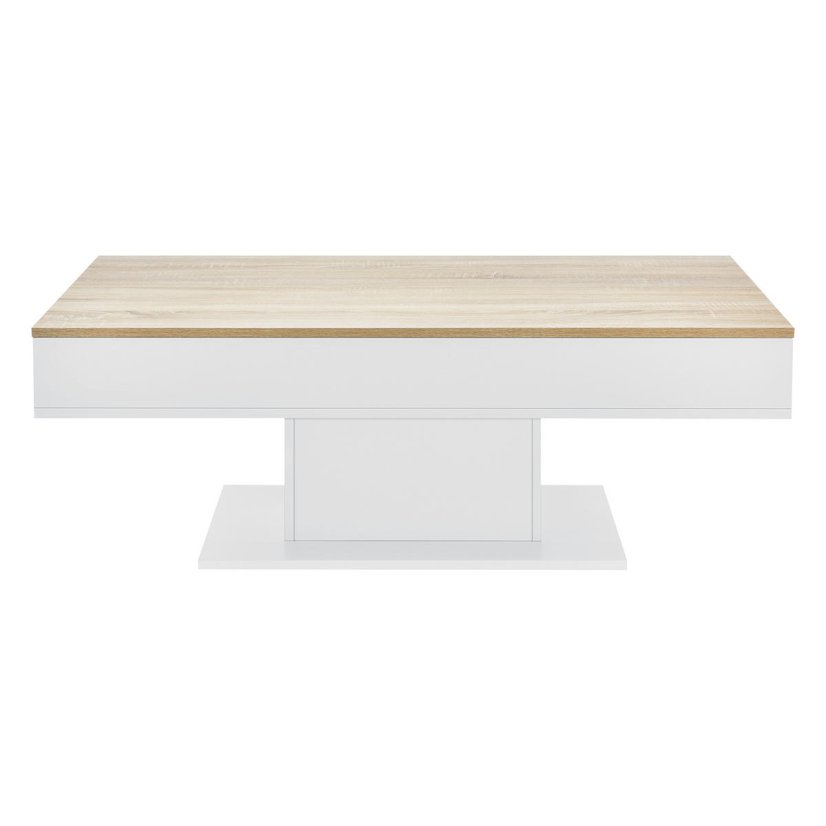 COUCHTISCH Lünen 110/60/40 - Eichefarben, Holzwerkstoff (60/110/40cm) - [en.casa]
