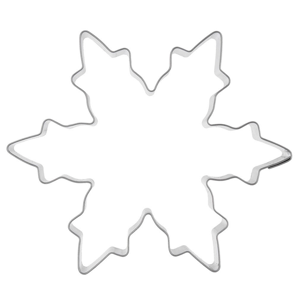 AUSSTECHFORM Schneeflocke 10 cm Silber - Silberfarben, Metall (6/2.5/6cm) - Orion 