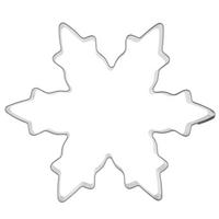 AUSSTECHFORM Schneeflocke 10 cm Silber - Silberfarben, Metall (6/2.5/6cm) - Orion 