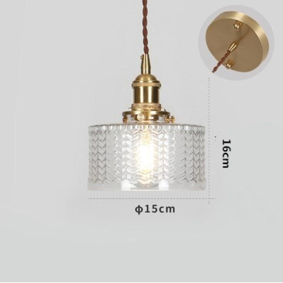 LED-HÄNGELEUCHTE Transparent 4W 15/15/16-150 cm - Transparent, Glas (15/15/16cm) - Authentics