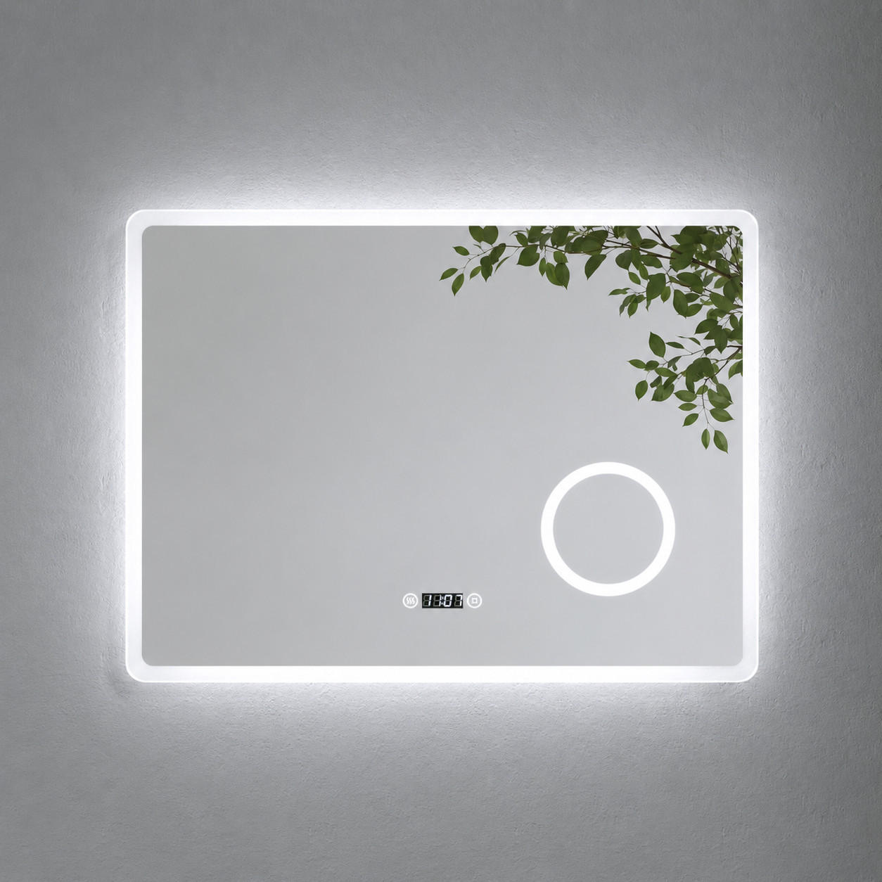 OGLINDA de baie cu LED-uri 90/70 cm