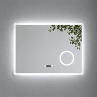 OGLINDA de baie cu LED-uri 90/70 cm - transparent, sticlă (90/70/3.5cm) - EMKE