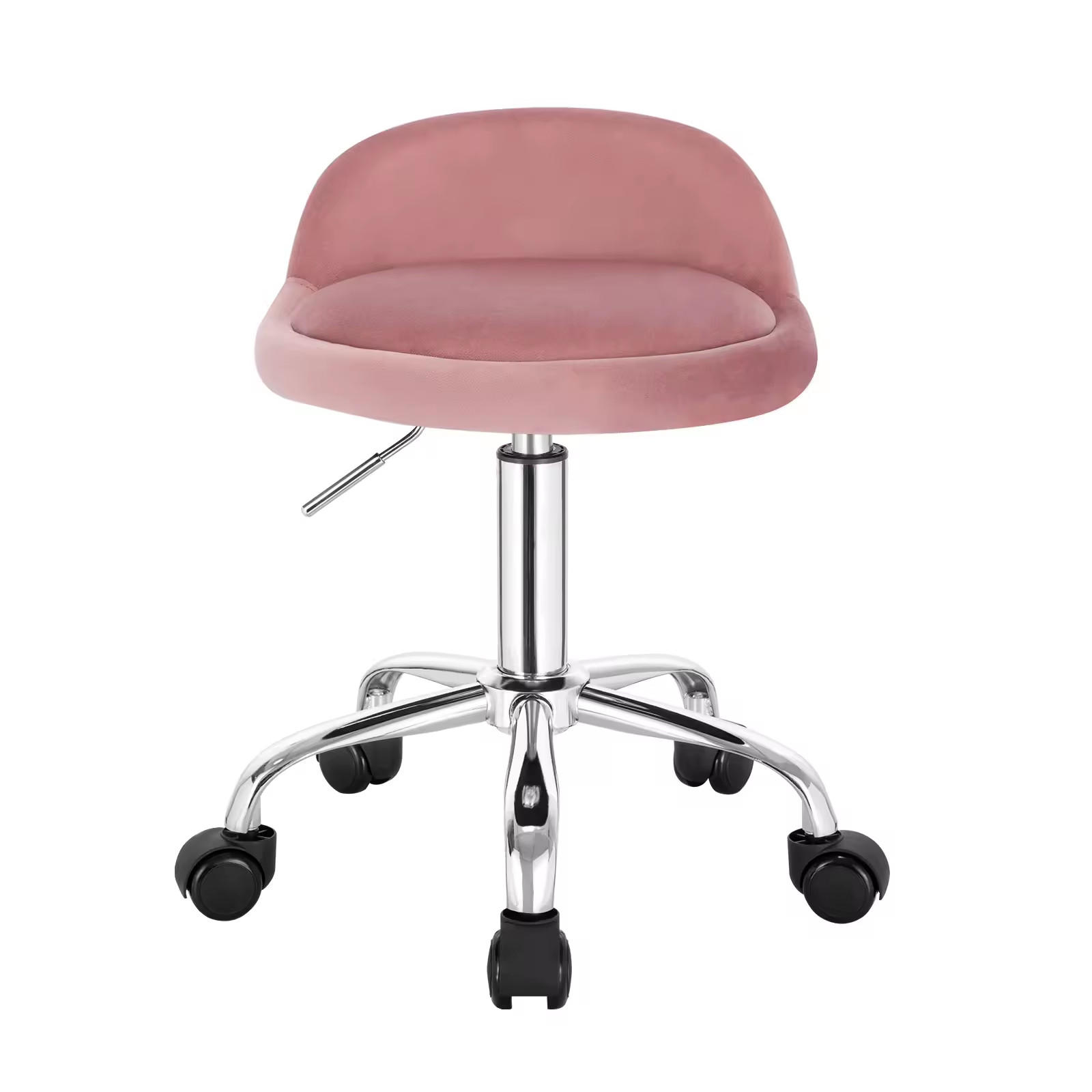 BÜROHOCKER DE-40891 mit niedriger Rückenlehne höhenverstellbar Rosa - Pink, Metall (30/65.5/30cm) - ComfortXL
