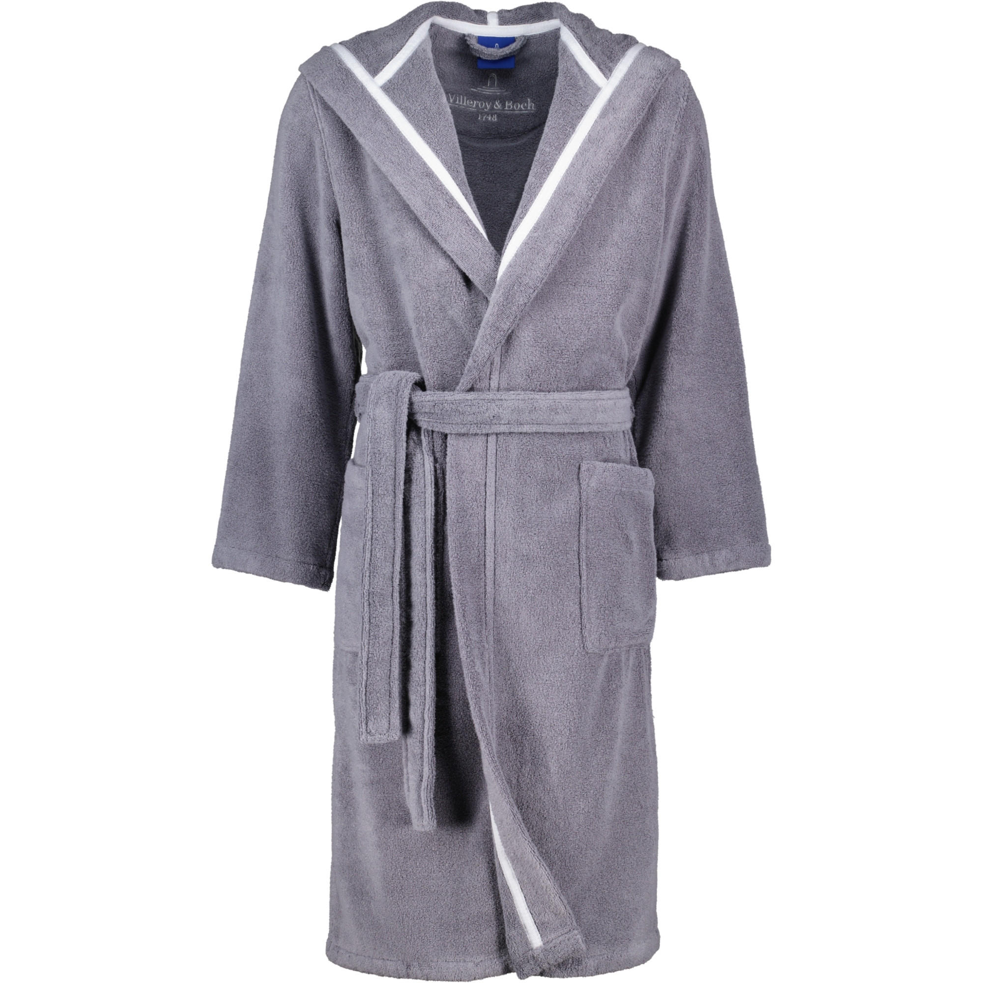 BADEMANTEL HERREN KAPUZE 2523 SHADOW-GREY - 77 - Grau, Textil (Lnull) - Zöllner