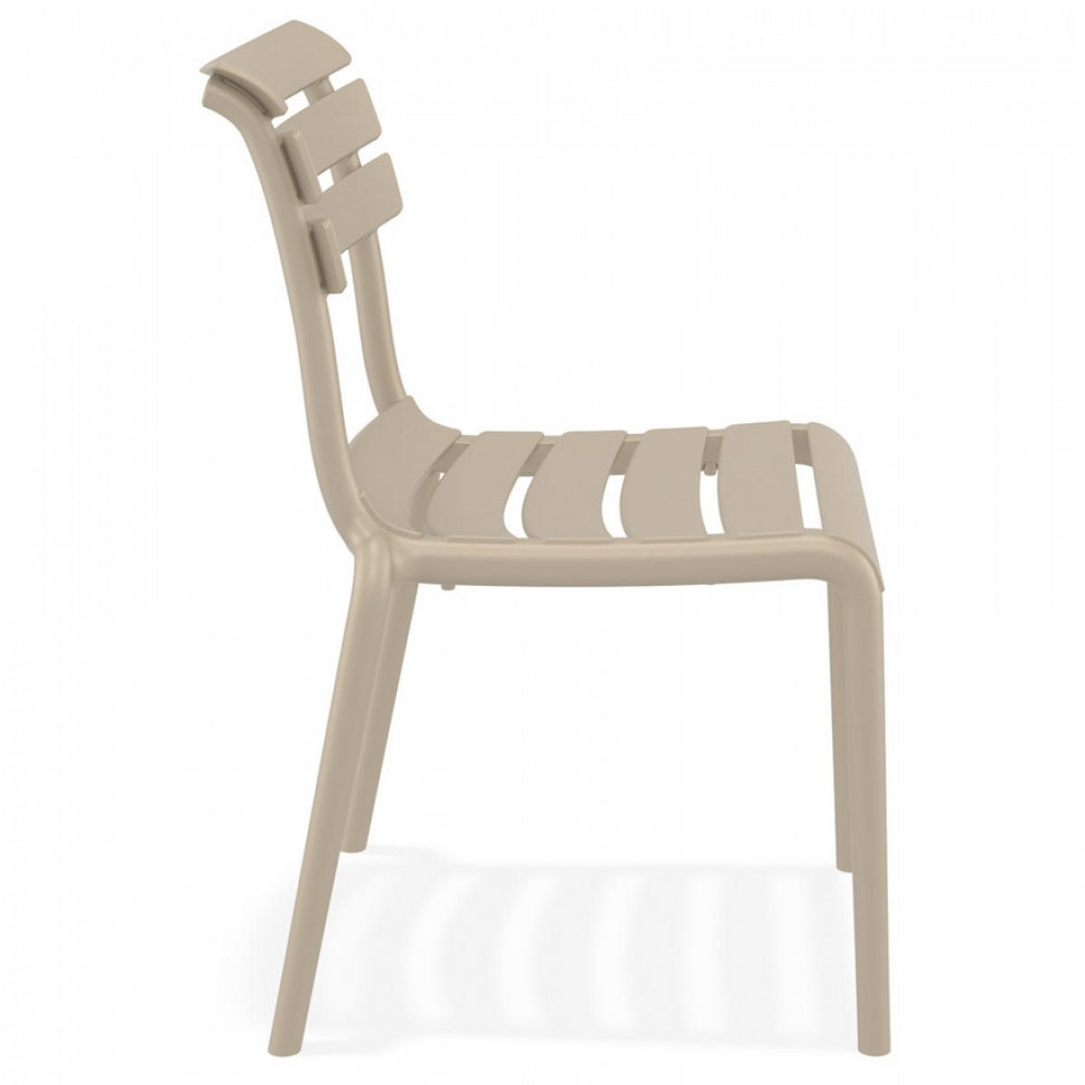 STUHL Mol 50x84x59cm - Taupe, Kunststoff (50/84/59cm) - AlterEgo