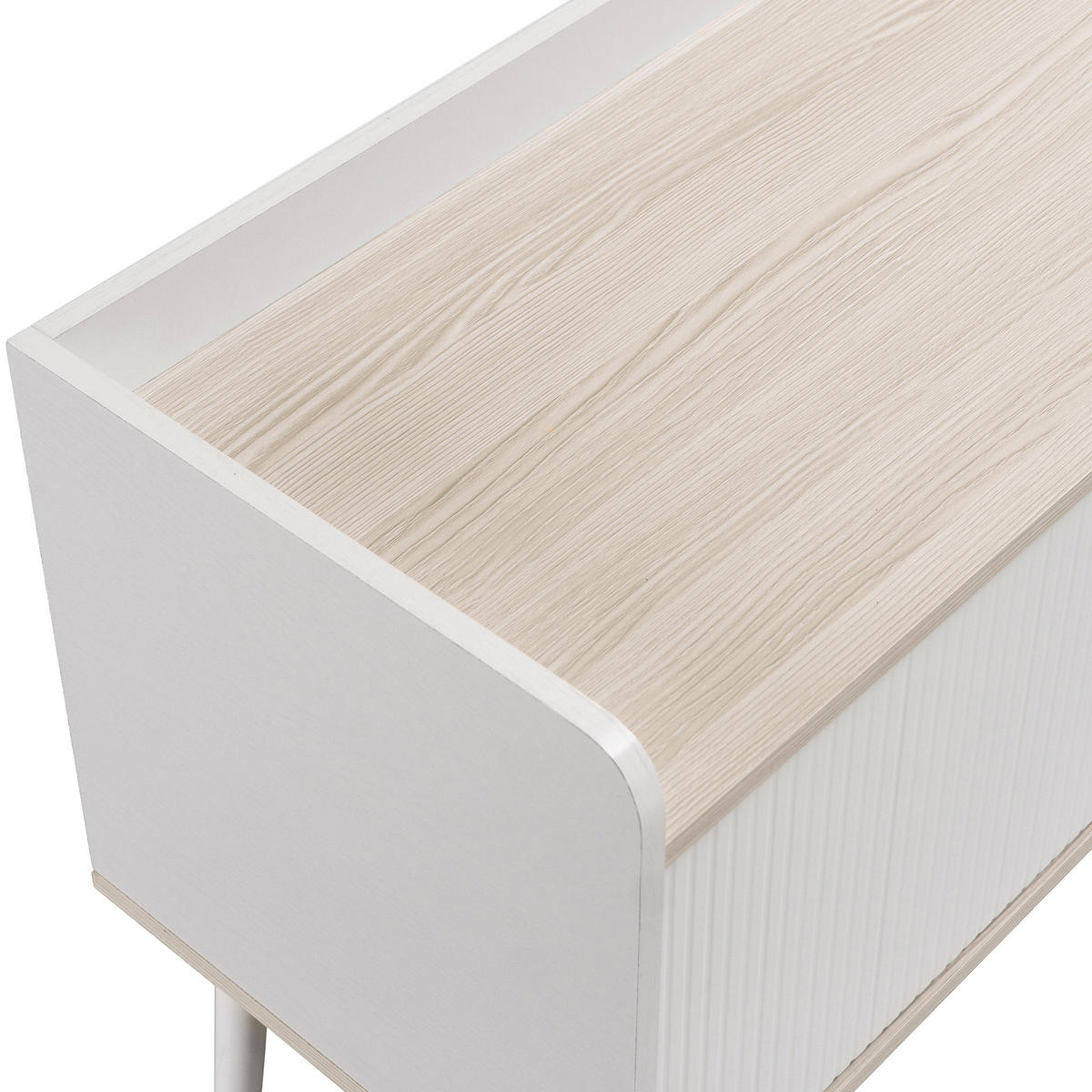 TV-SCHRANK in Weiß/Holzoptik mit Schiebetüren und Schubladen 160/40/58 cm - Weiß, Holzwerkstoff (160/58/40cm) - Redom