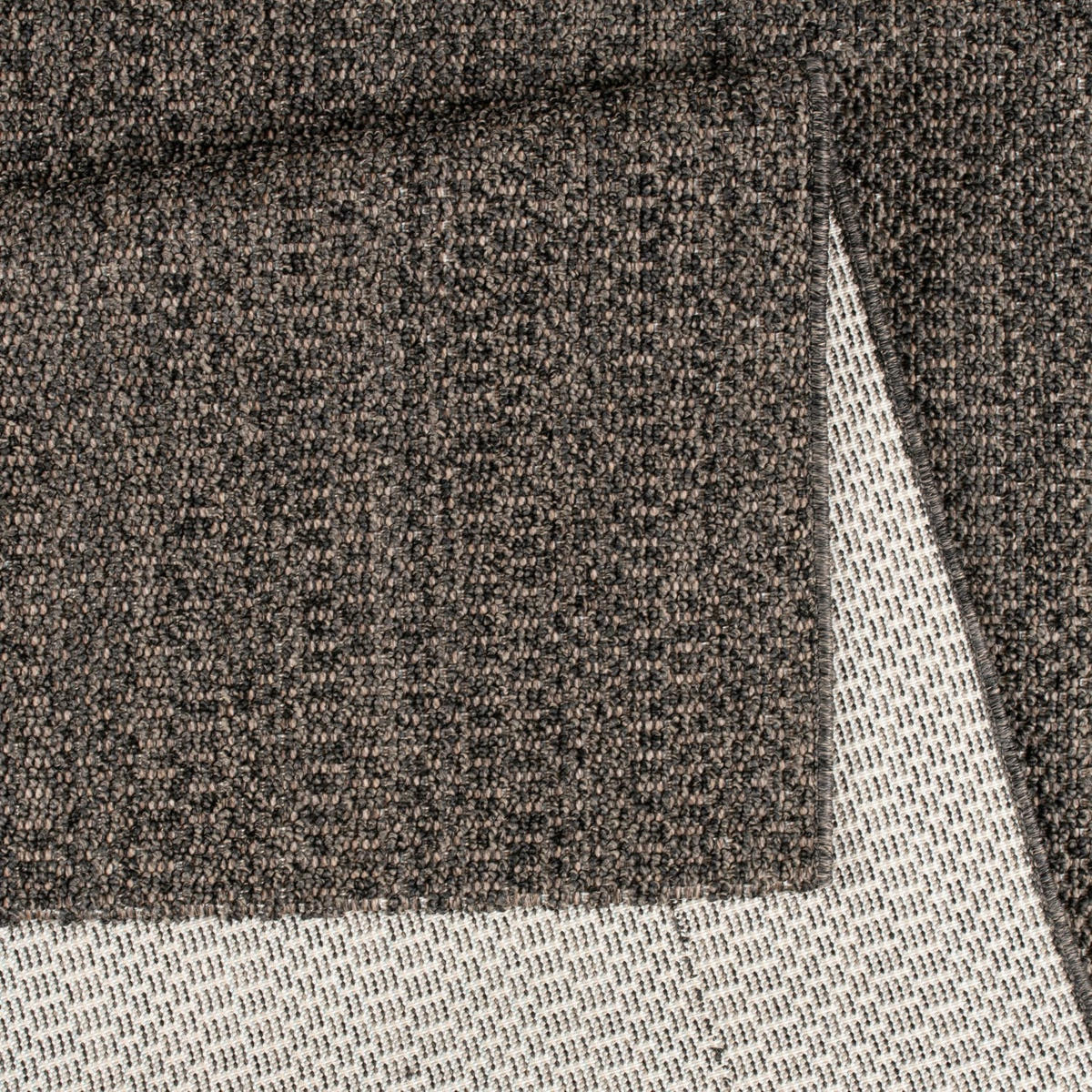 KURZFLORTEPPICH, einfarbig, aus Polypropylen, Anthrazit, 160 x 220 cm - Anthrazit, Textil (160/220cm) - KADIMA DESIGN
