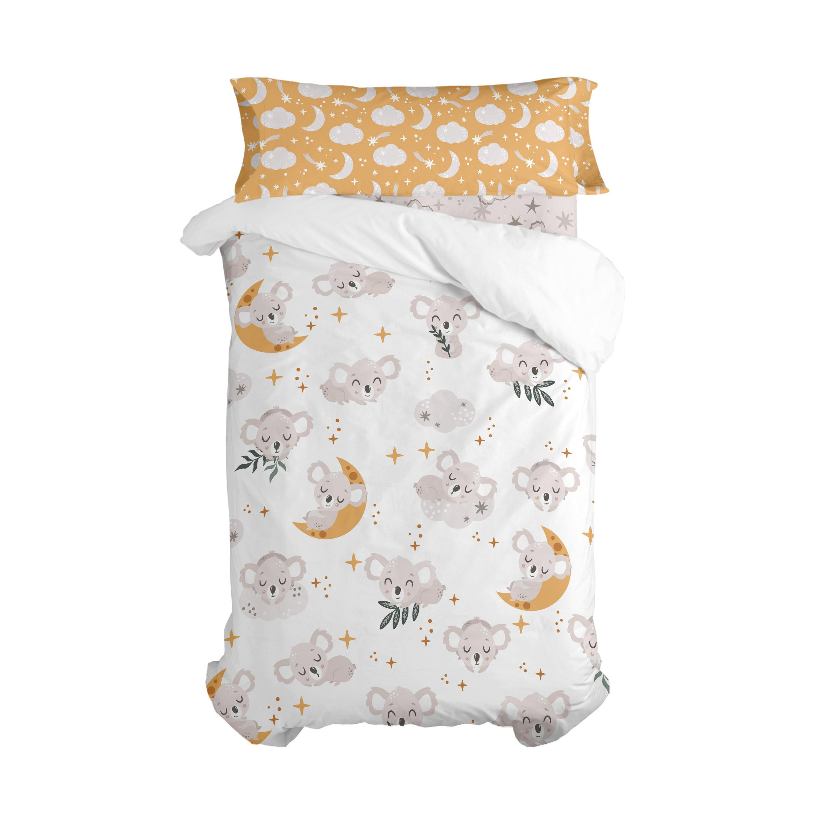 BETTBEZUG 2er-Set teiliges baby koala 180x220 cm (komfortgrösse) mehrfarbig - Multicolor, Textil (180/220cm) - Happy Friday