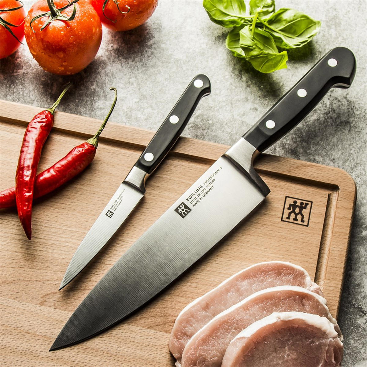 MESSERSET Silber 33.4/4/33.4 cm 356450000 - Silberfarben, Metall - Zwilling