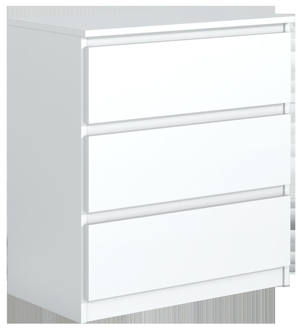 KOMMODE Weiß 70/79/39 - Weiß, Holzwerkstoff (70/79/39cm) - RAUMHIRSCH FURNITURE