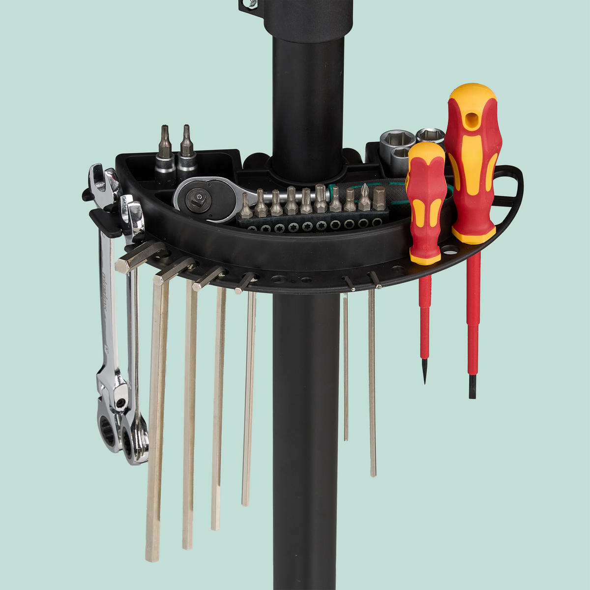 FAHRRAD-MONTAGESTÄNDER - Schwarz, Metall (90/190/90cm) - Relaxdays