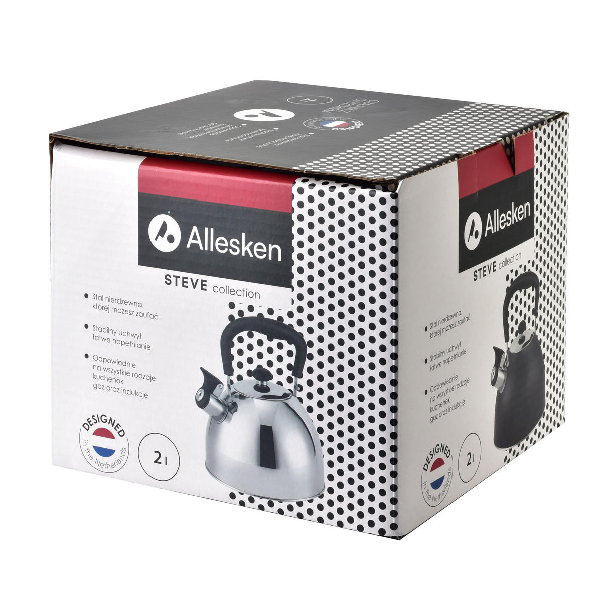 WASSERKESSEL 2,0L Steve - Schwarz, Metall (18.5cm) - Mondex