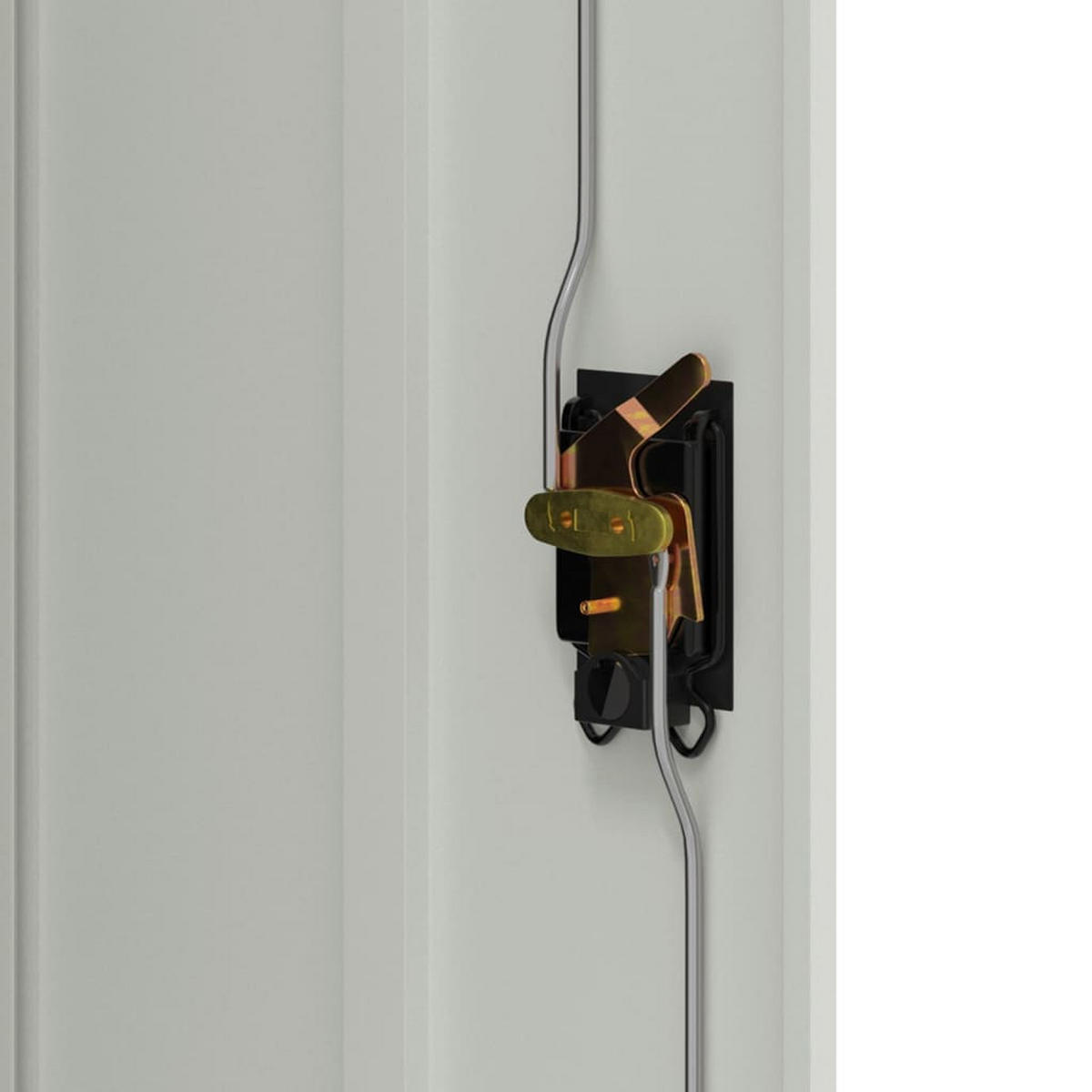 AKTENSCHRANK 90/40/140 Cm Stahl Grau - Grau, Metall (90/140/40cm) - vidaXL