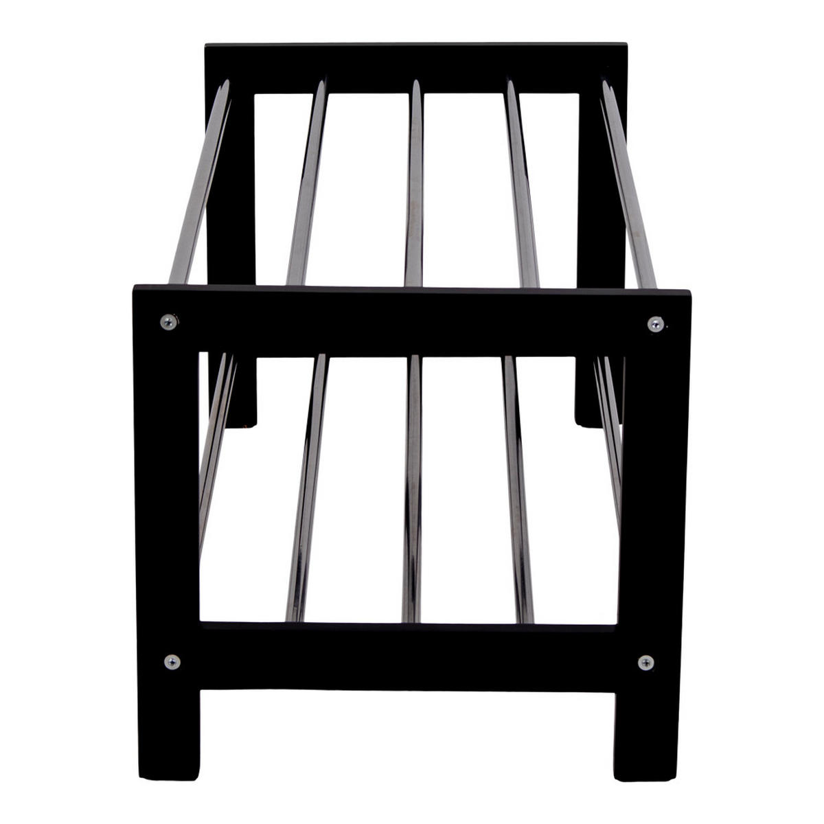 SCHUHREGAL schwarz - Schwarz, Holzwerkstoff (78/32/34cm) - ebuy24