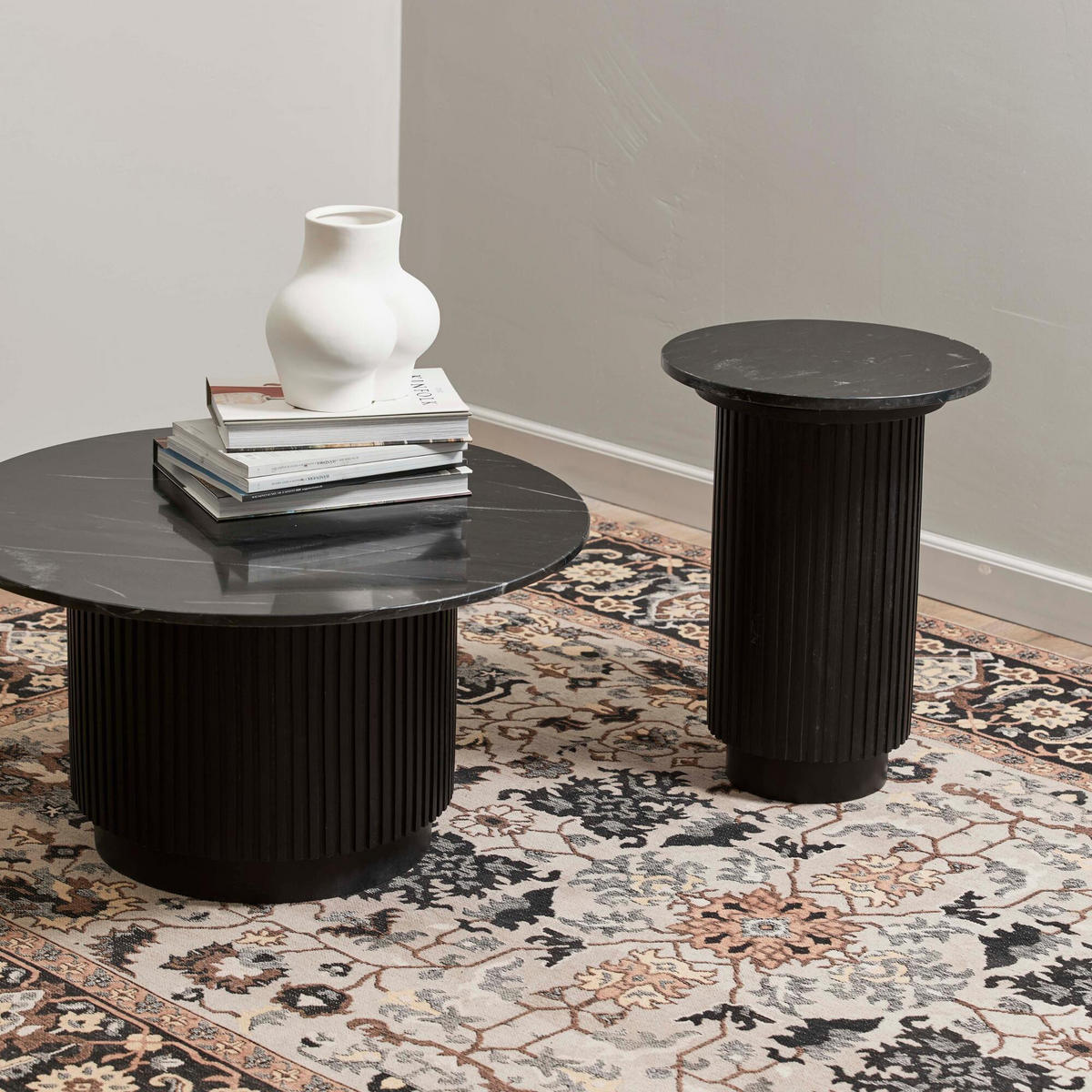 COUCHTISCH ERIE Schwarz 75x75x41 cm - Schwarz, Holz (75/75/41cm) - FURNLUX