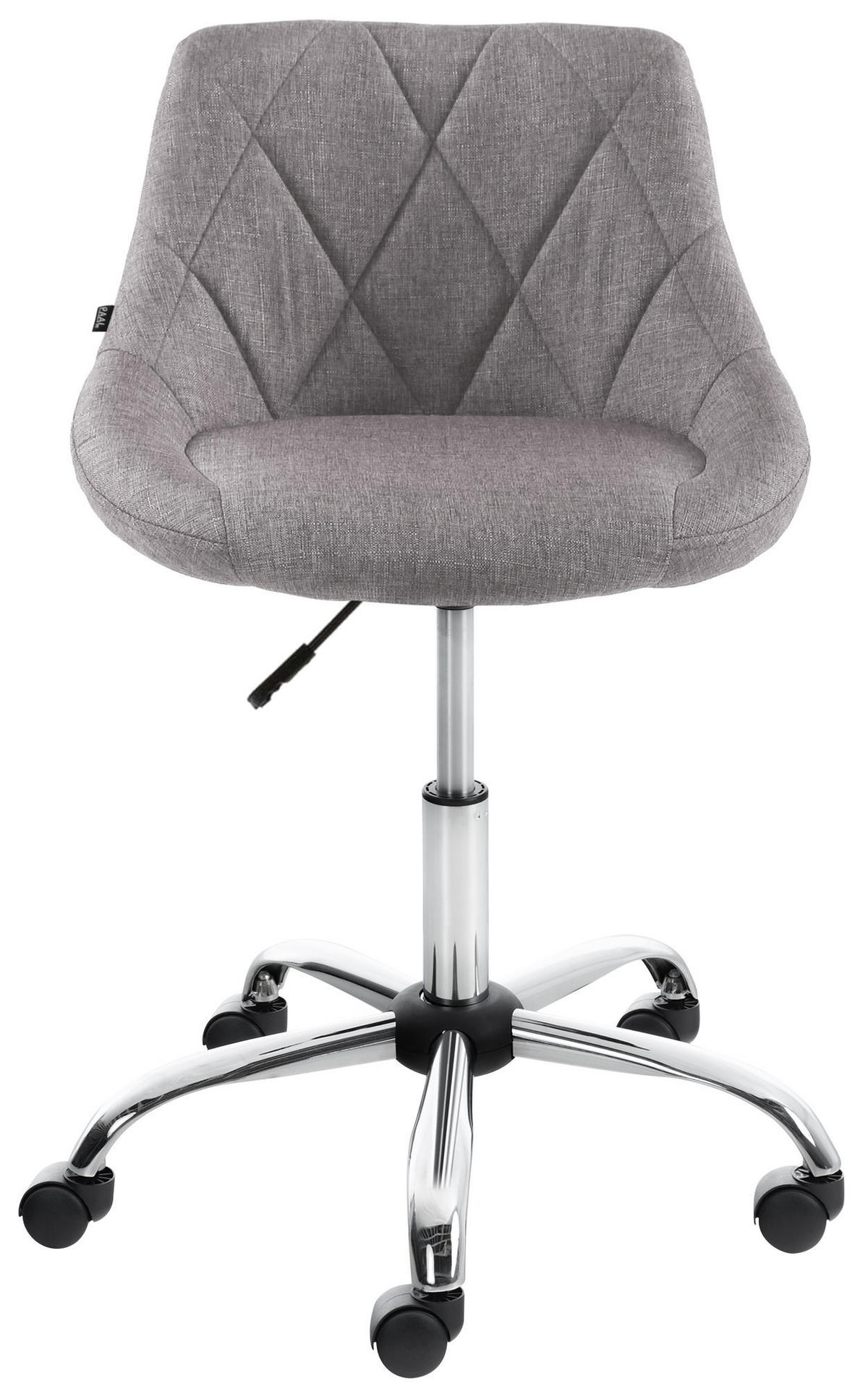ARBEITSHOCKER Lazius Stoff grau - Grau, Metall (47/82/49cm) - TPFLiving