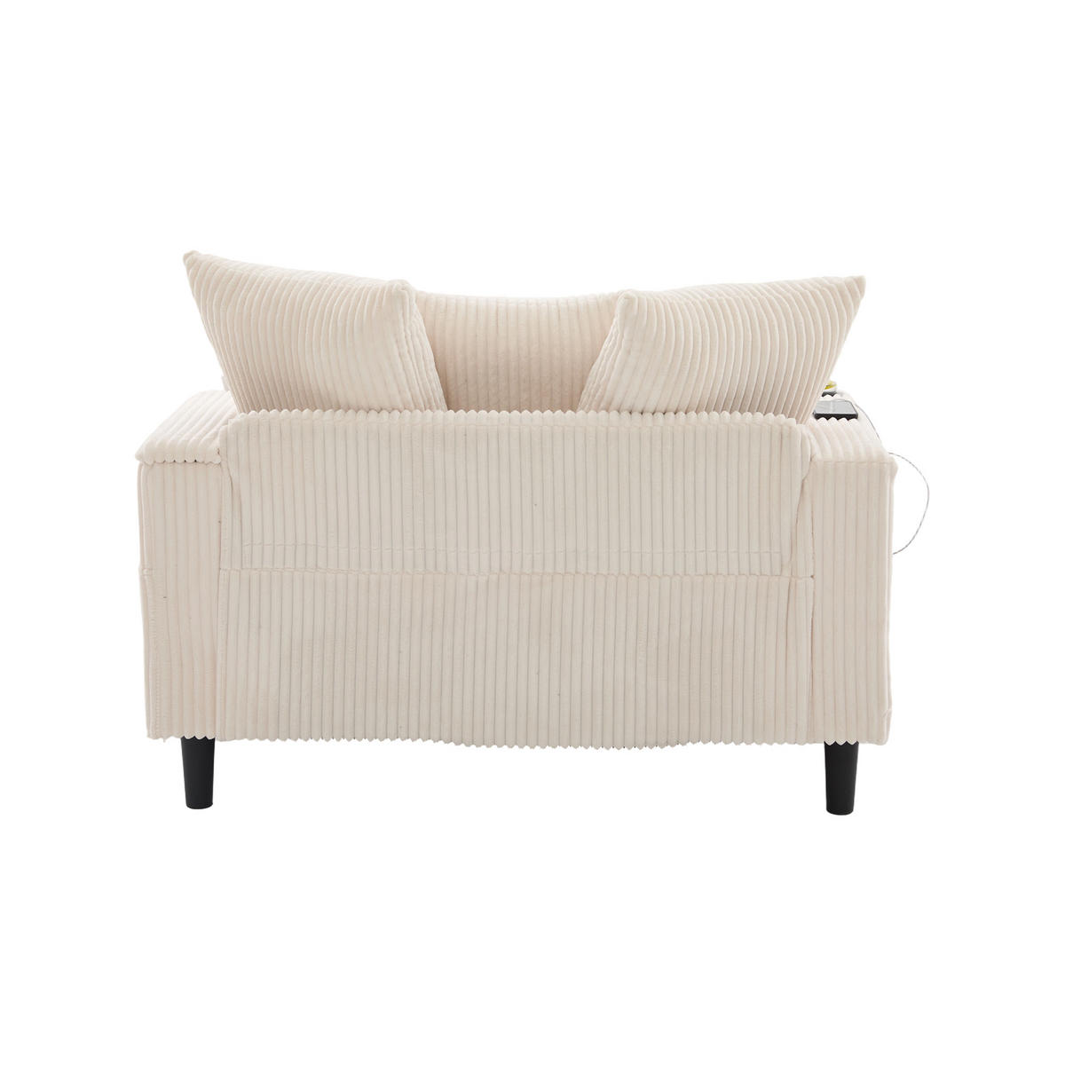 RELAXLIEGE XXL Polsterliege,Relaxsessel,Cord,Beige - Beige, Textil (129/70/170cm) - LVHOM
