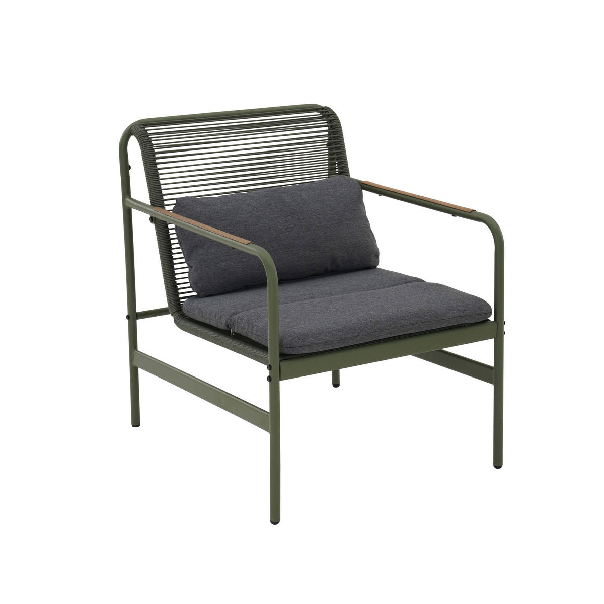 GARTENMÖBEL 4-Sitzer, Grün - Grün, Textil - Oviala