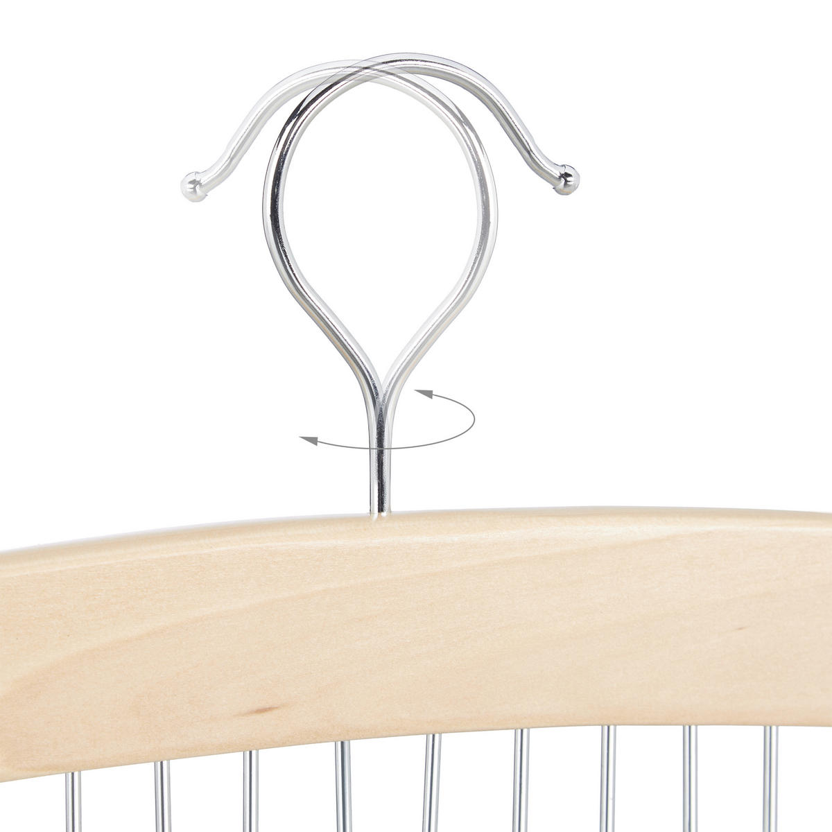 GÜRTELHALTER - Hellbraun, Holz/Metall (43/17.3/5.2cm) - Relaxdays