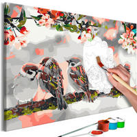 MALEN NACH ZAHLEN 50/40 cm - Multicolor, Textil (1.4/40cm) - KUNSTLOFT