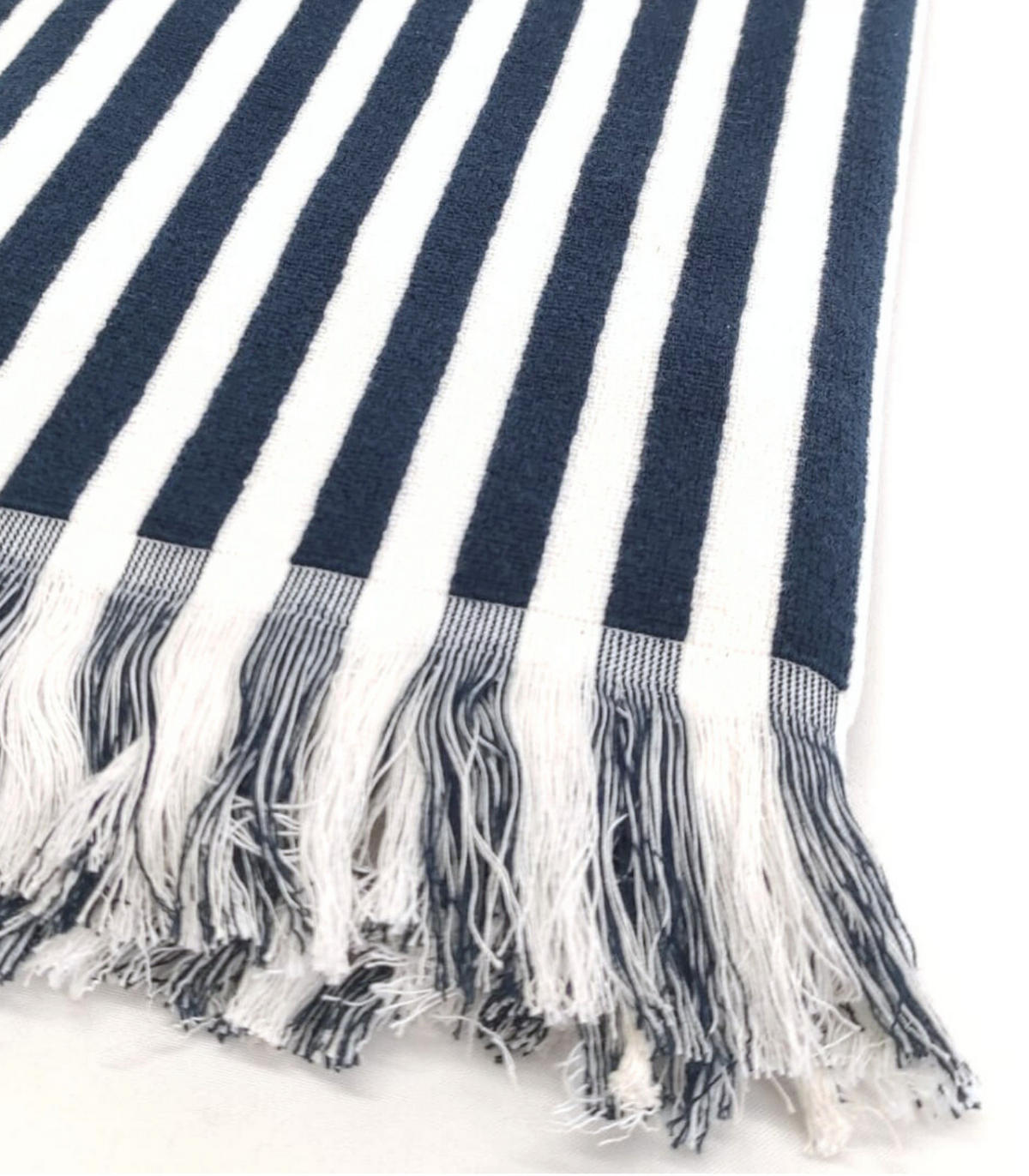 STRANDTUCH. Bio-Baumwolle. 100x180 cm - Weiß, Textil (100/180cm) - SOWL