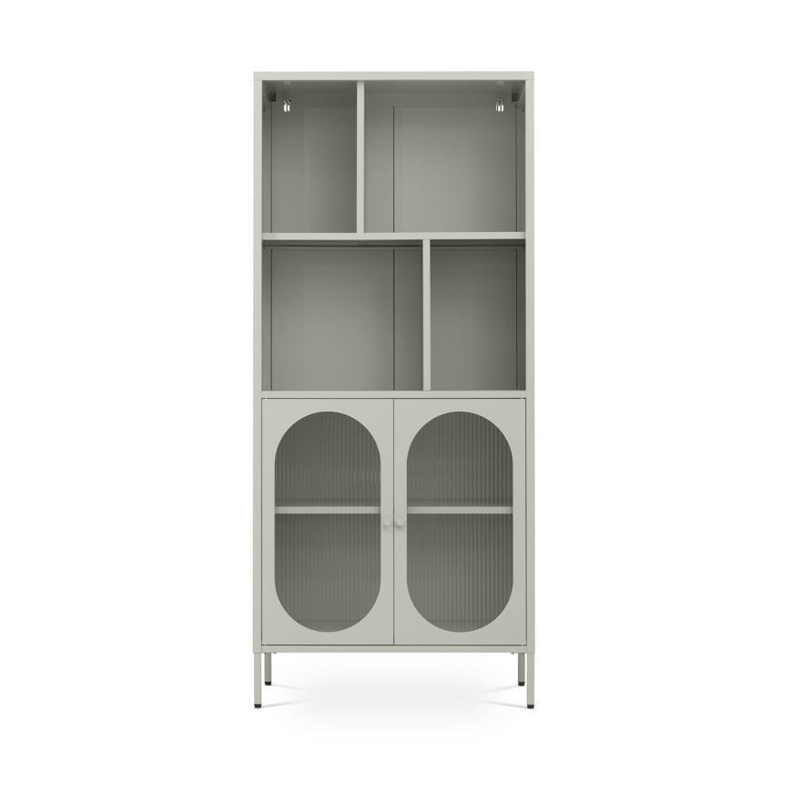 Sicaan Bücherregal Salbeigrün 35x180x80 cm