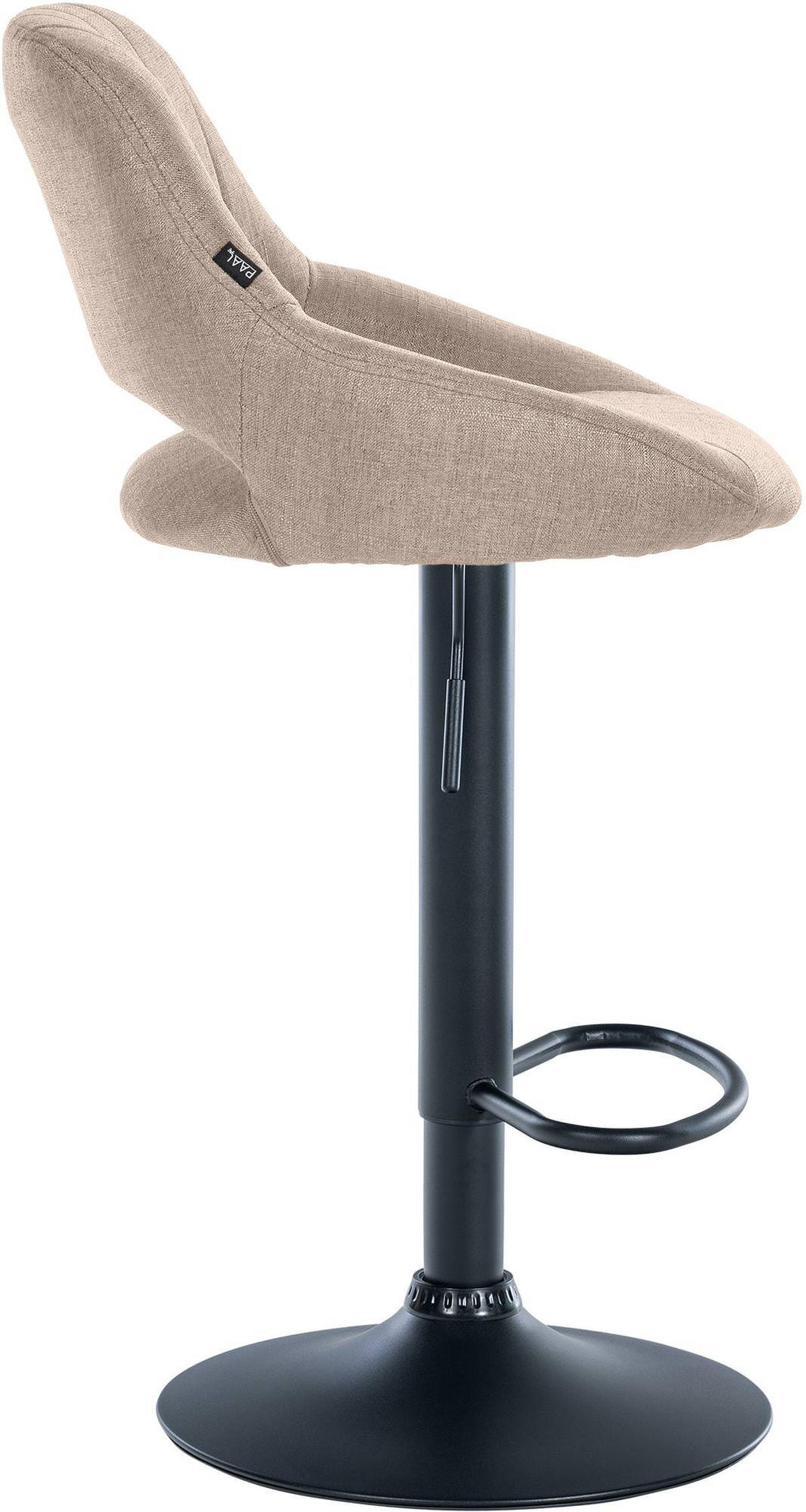 BARHOCKER 2er Set Stoff taupe - Taupe, Textil (47/85/48cm) - CLP