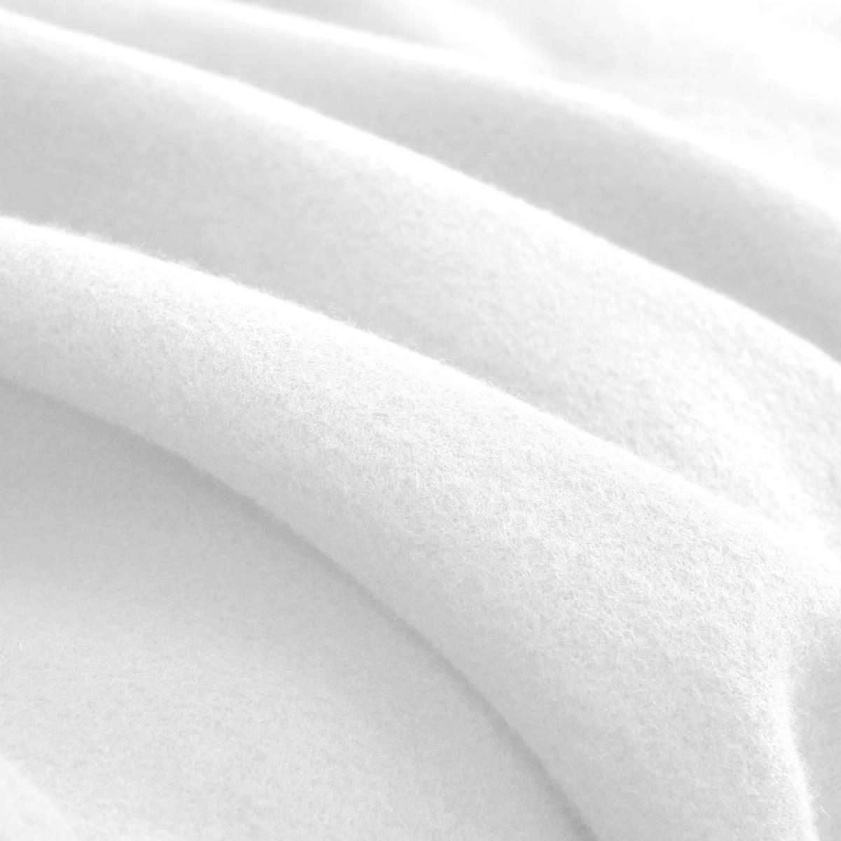 FLEECEDECKE 10er Set weiß 130/160 cm Kettelrand Anti-Pilling - Weiß, Textil (130/160cm) - wometo