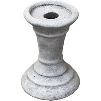 STEINFIGUR kleiner Kerzenständer frostfest Steinguss - Grau, Stein (10/16/10cm) - stoneandstyle