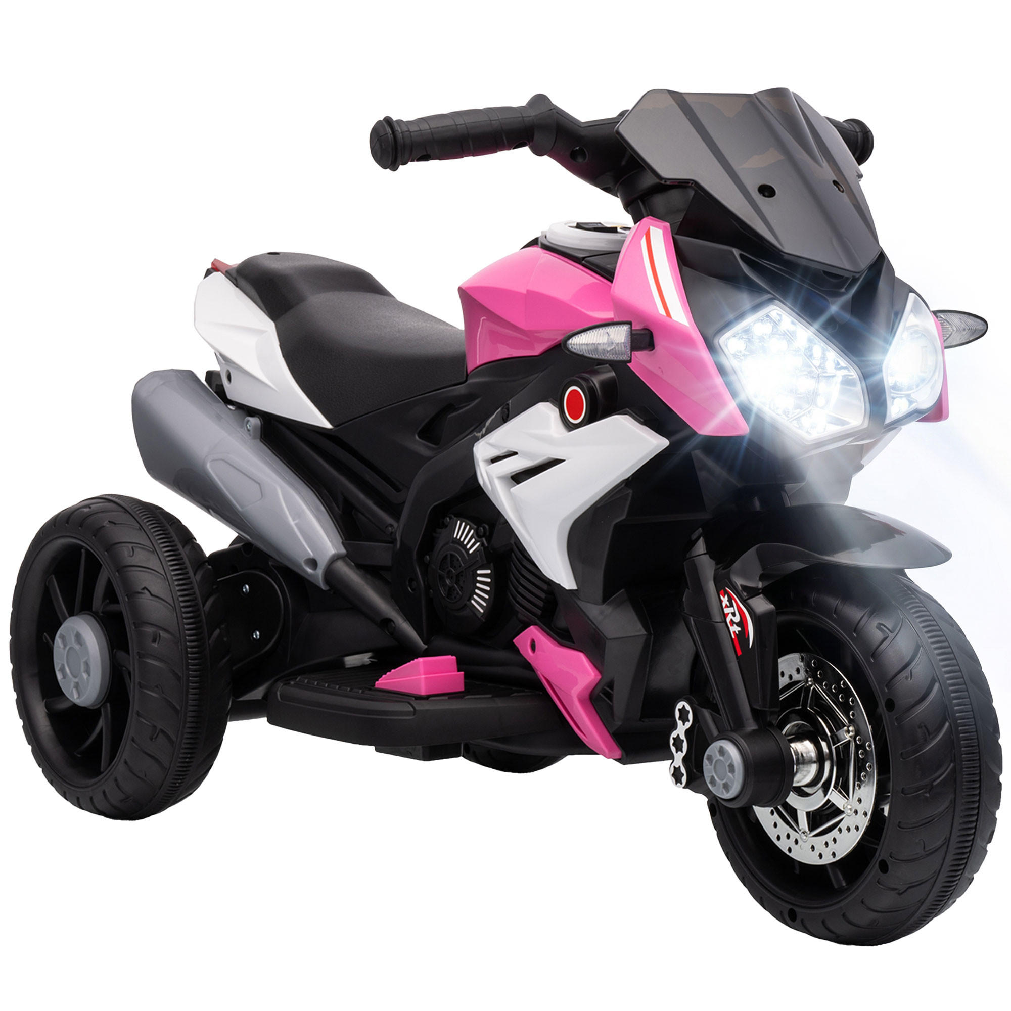 KINDER-ELEKTROMOTORRAD Kunststoff Metall Rosa - Rosa, Kunststoff (86/42/52cm) - HOMCOM
