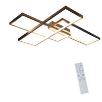 DECKENLEUCHTE Nerysiel 65/47/7.5 cm - Schwarz, Metall (65/47/7.5cm) - ZMH