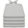 STUHLKISSEN Pia 45/40/5 cm Hellgrau 4tlg - Hellgrau, Textil (40/45cm) - Beautissu 