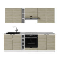 KUHINJSKA ENOTA Fame-Line Hrastova plošča/bela 235 cm , DP Marmor - barve hrasta/bela, leseni material (235/206.8/60cm) - Vicco