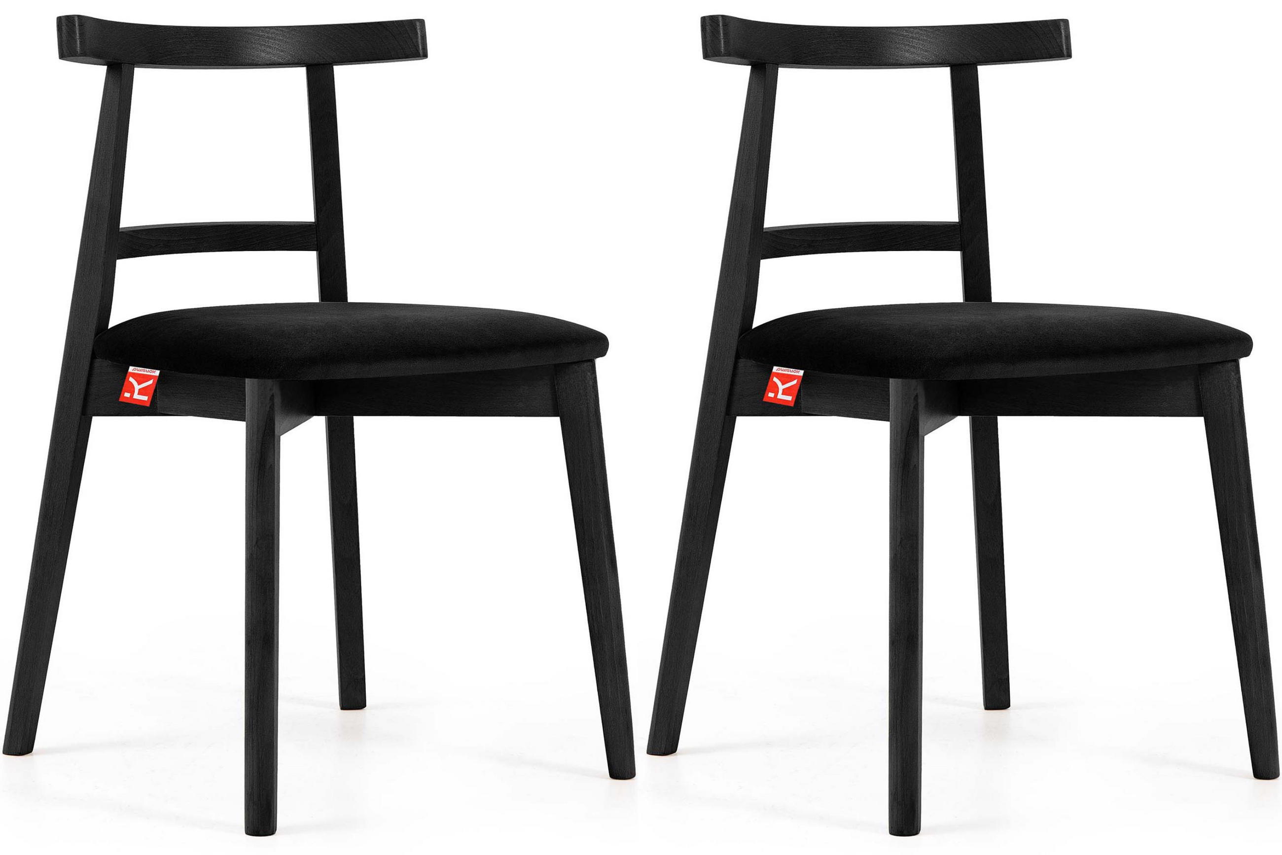 Konsimo® Esstischstühle Schwarz, Schwarz 47x76x45 cm