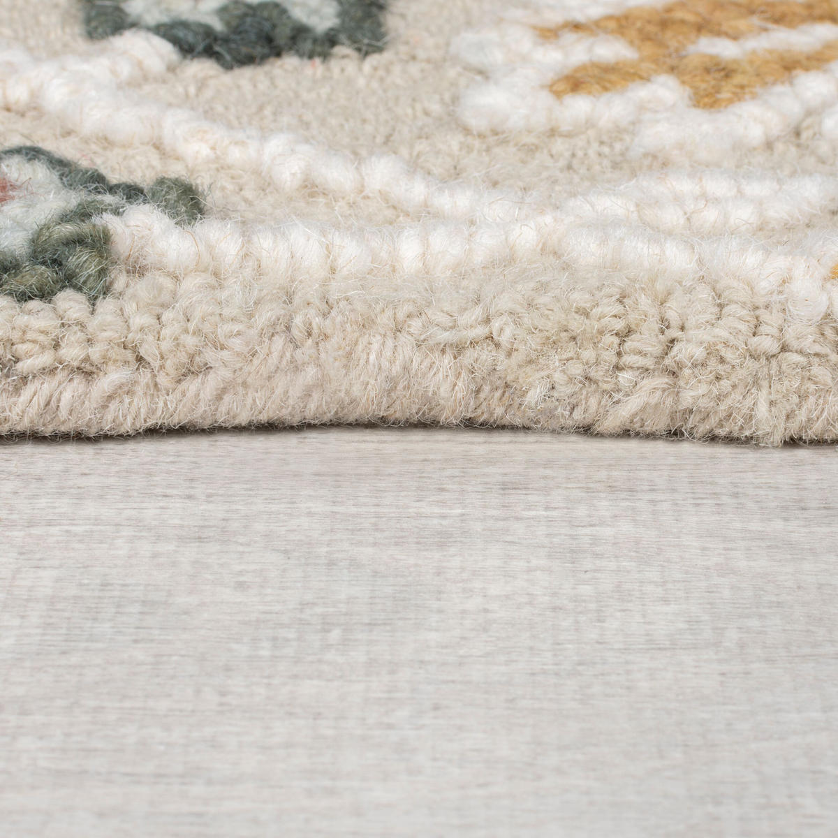 WOLLTEPPICH Shaped Botanisch Floral, Wohnzimmer Hellrosa Rechteckig 200x290 - Rosa, Textil (200/290cm) - KADIMA DESIGN