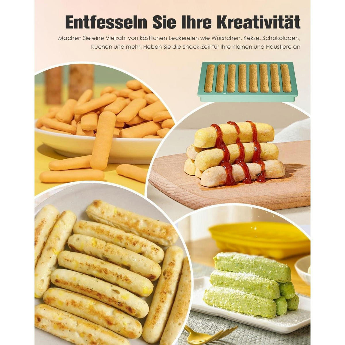 EISWÜRFELFORM 2er-Set Silikon lange Eisstäbchen mit Rahmen - Türkis, Kunststoff (13.5/1.8/17.5cm)