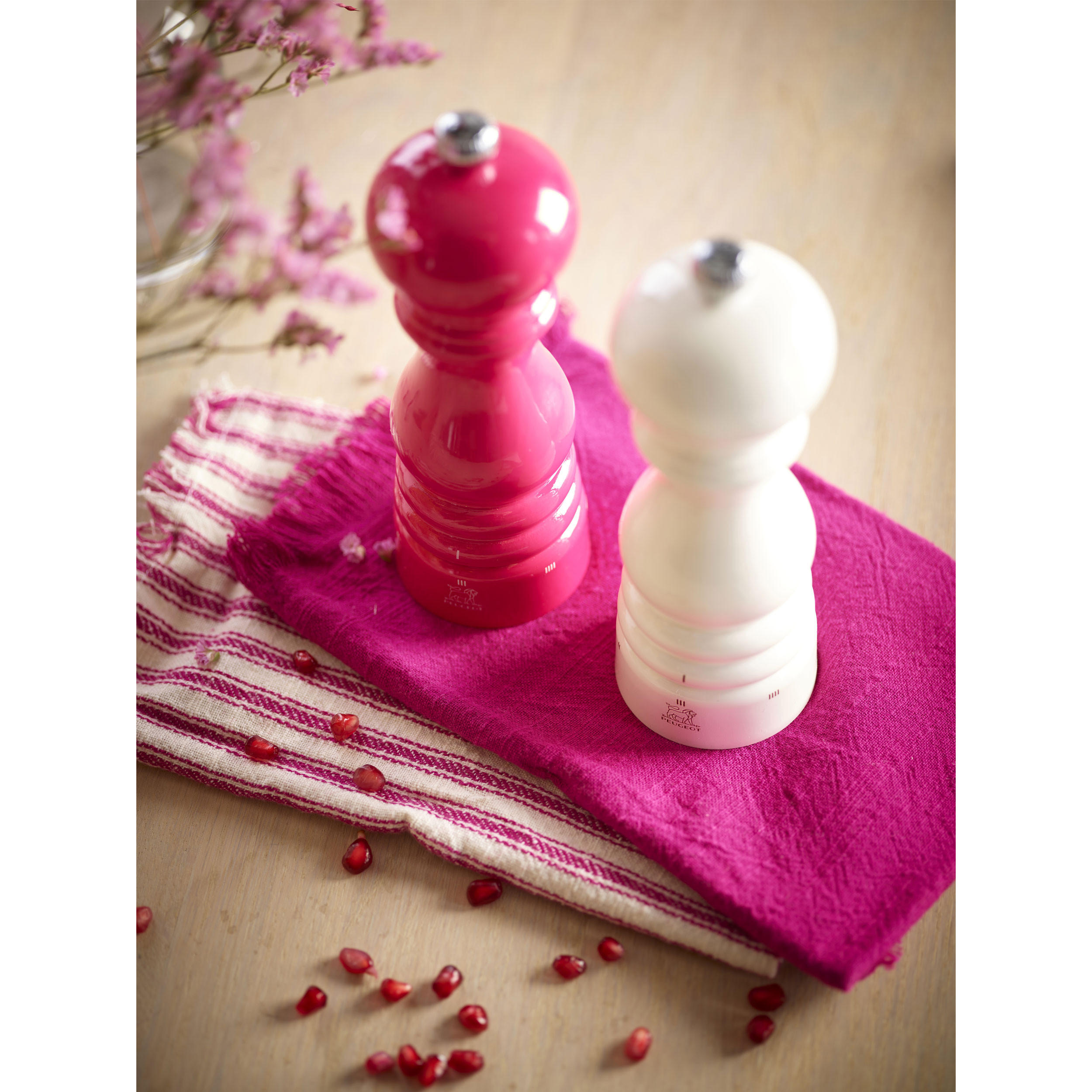 SALZMÜHLE Paris uSelect 18cm Buchenholz Elfenbein Stahlmahlwerk - Weiß, Holz (5.9/18/5.9cm) - PEUGEOT