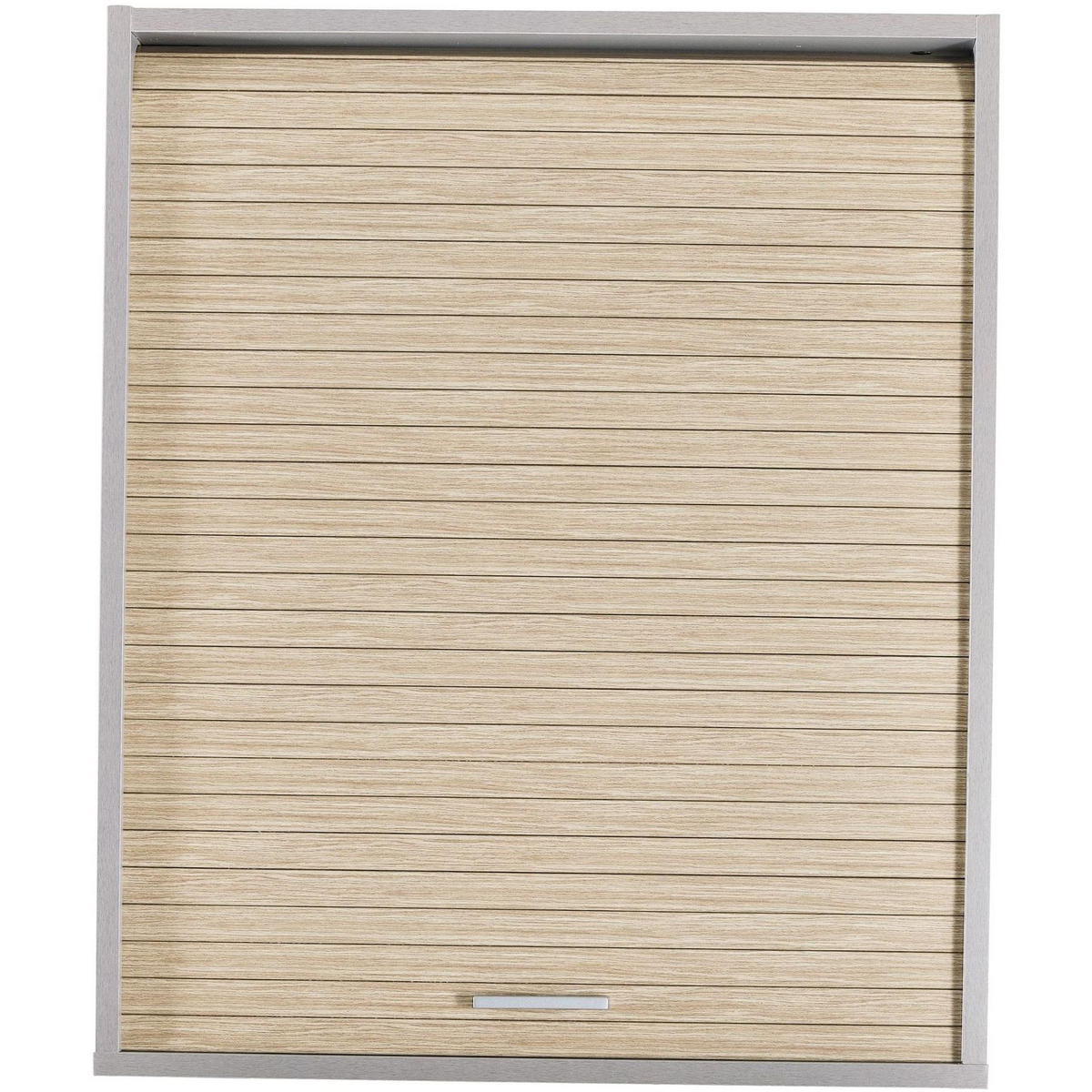 KÜCHENOBERSCHRANK mit Rolladentür 35/60/72cm - Alufarben, Holzwerkstoff (60/72/35cm) - Simmob