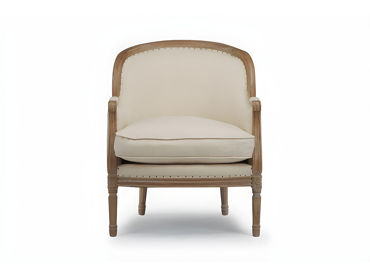 SESSEL mit gerader Rückenlehne - 1 Person - Stoff - Cremefarben - - Creme, Textil (72/89.5/78cm) - Vente-Unique