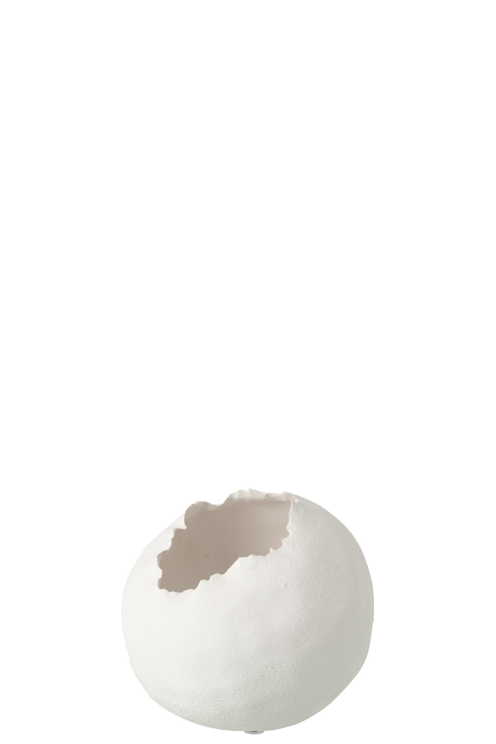 BLUMENTOPF UNREGELMÄßIG Weiß - Weiß, Keramik (20/17.5cm) - J-Line