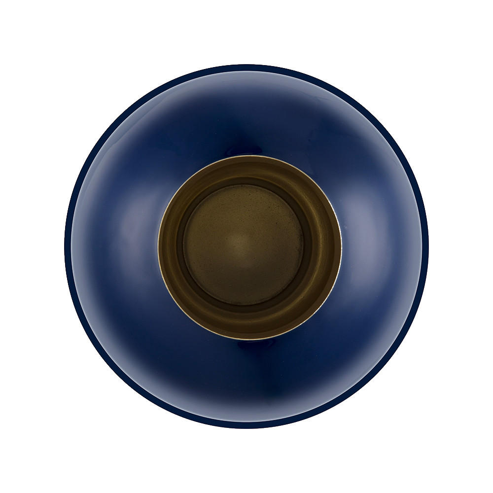 VASE Metal large royal blau 31.5x42 cm - Dunkelblau, Metall (42cm) - Pip Studio