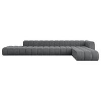 ECKSOFA modulares Sofa Zuvon-L3 - 478x177x70 cm Dunkelgrau - Dunkelgrau, Holzwerkstoff/Textil (478/177cm) - ALTDECOR