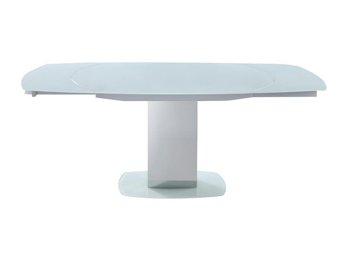 ESSTISCH ausziehbar - Glas & Metall - Weiß - TALICIA - Weiß, Glas (190/105/75cm) - Vente-Unique