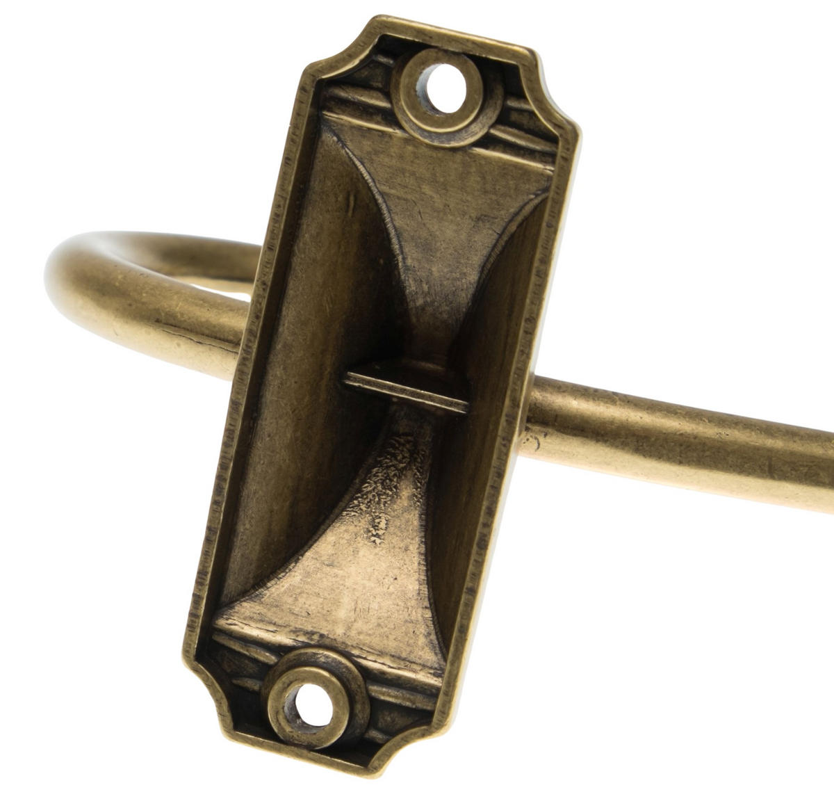 GARDEROBENHAKEN Oris Kleiderhaken Messing antik Wandhaken Garderobe Altmessing - Messingfarben, Metall (6.6/13.6/13.6cm) - Livingpoint24