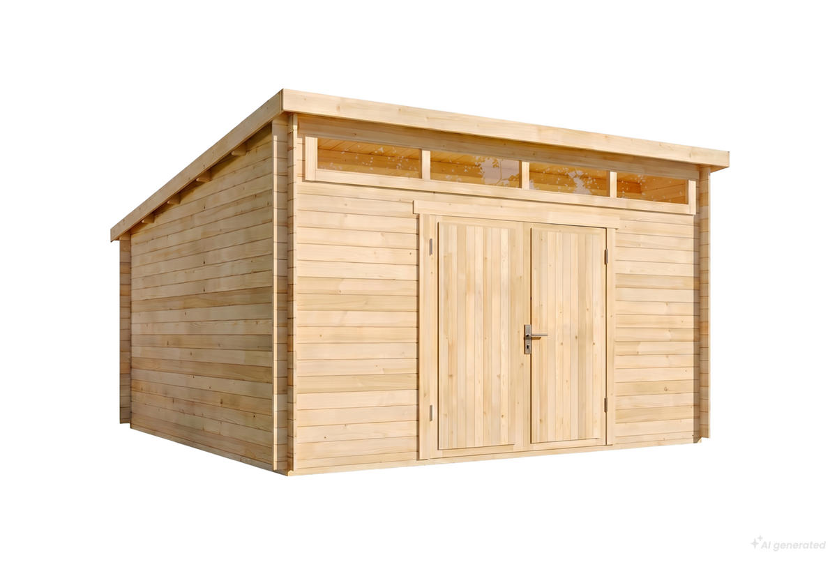 GERÄTEHAUS Holz Maria Viva - Naturfarben, Holz (420/251/440cm) - Alpholz