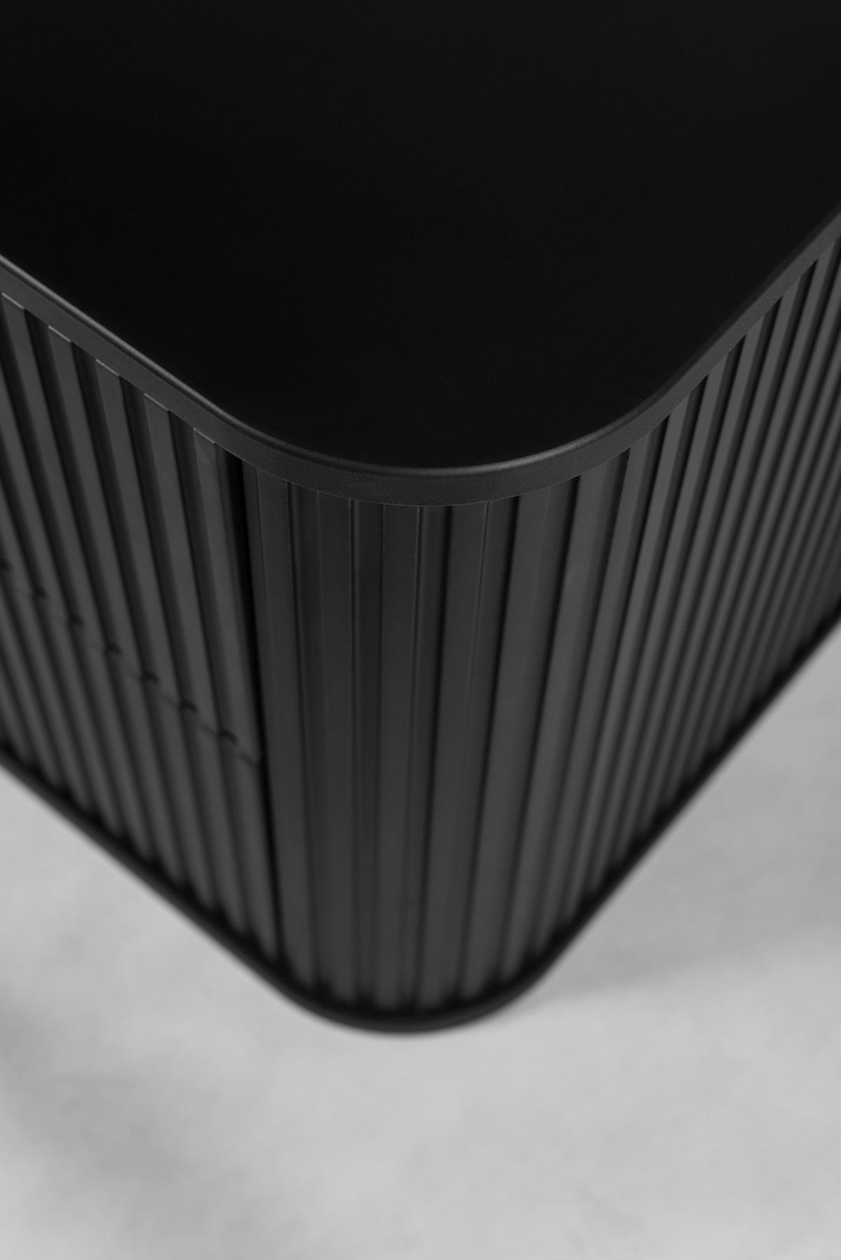 BADEZIMMERSCHRANK, Schwarz + Goldener Griff, 41,5 x 120 x 51,7 cm - Goldfarben/Schwarz, Holzwerkstoff/Kunststoff (120/51.7/41.5cm) - 3XE LIVING