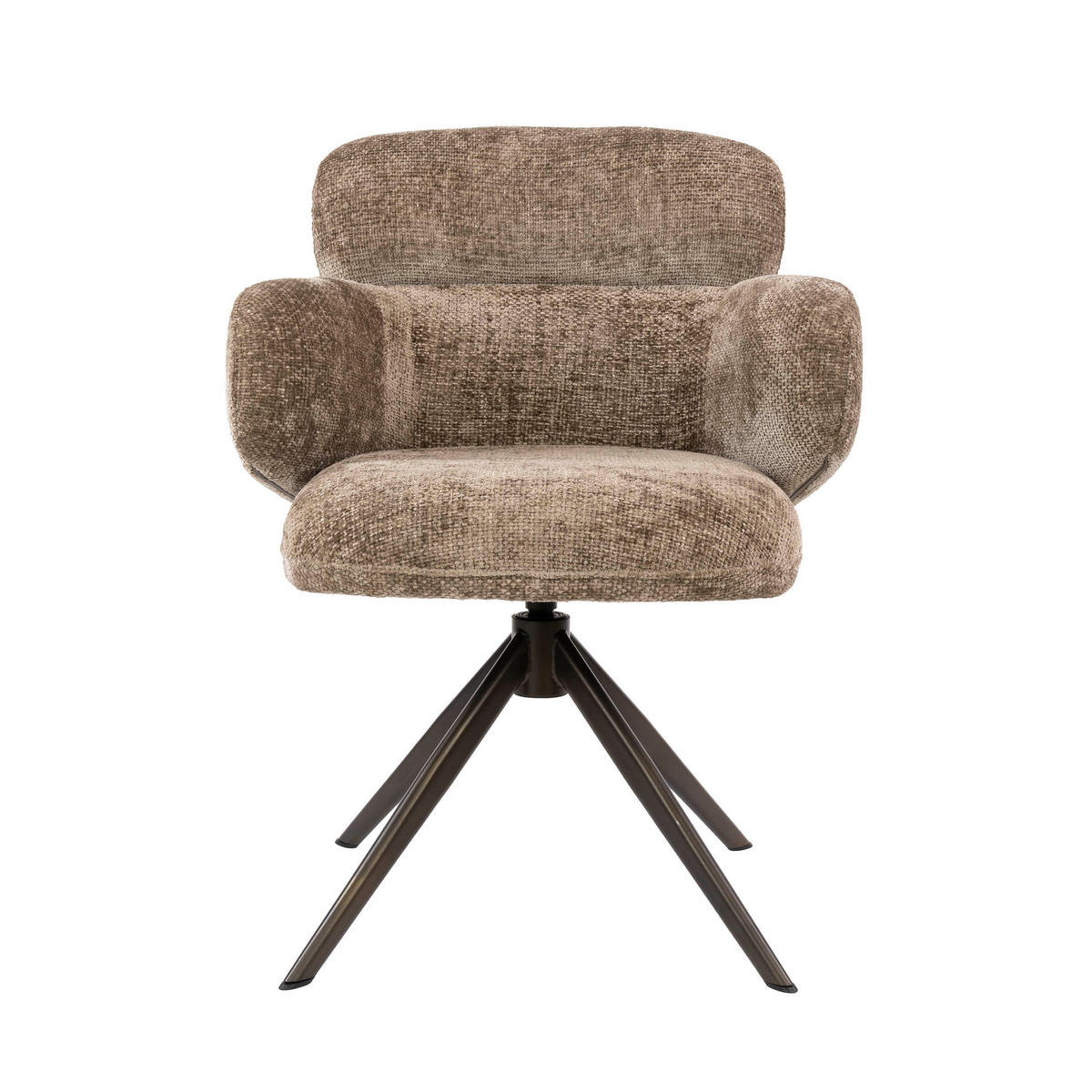 ESSZIMMERSTÜHLE Flex Braun 63/64/83 cm - 2er-Set - Braun, Textil (64/83/63cm) - Hoyz Collection