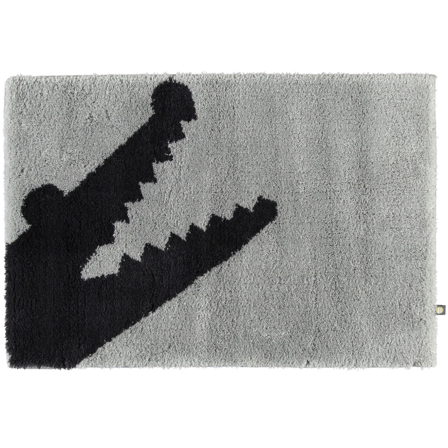 BADTEPPICHE CROC PERLGRAU-KAVIAR - 1212 - Grau, Textil (70/130cm) - Rhomtuft