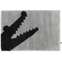BADTEPPICHE CROC PERLGRAU-KAVIAR - 1212 - Grau, Textil (70/130cm) - Rhomtuft