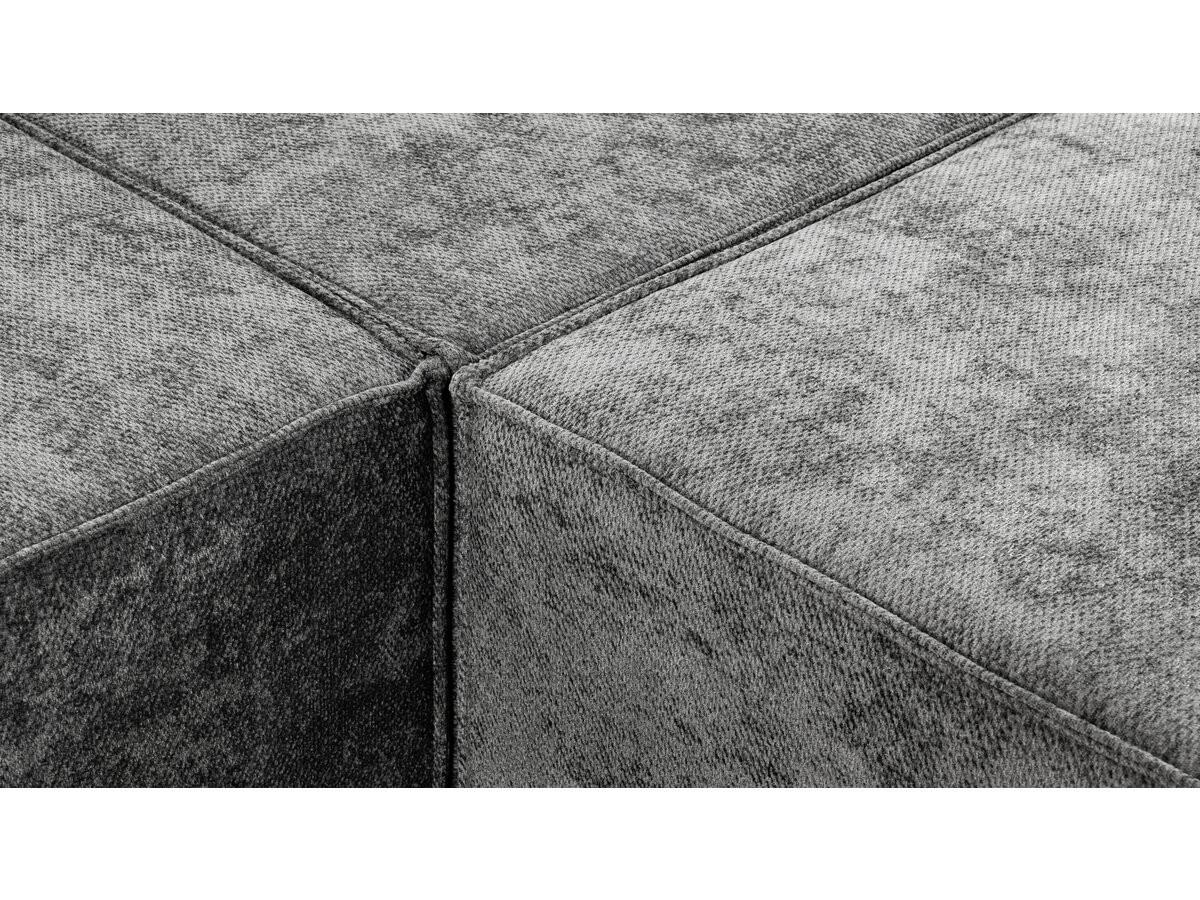 3-SITZER-SOFA Lusso Grau - Grau, Textil (220/70/100cm) - Habitat Garten